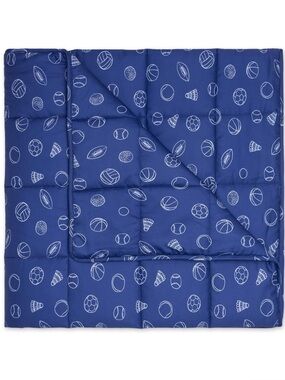 Luna Weighted Blanket Cotton Cooling for Kids Blue Sports 36x48” NEW